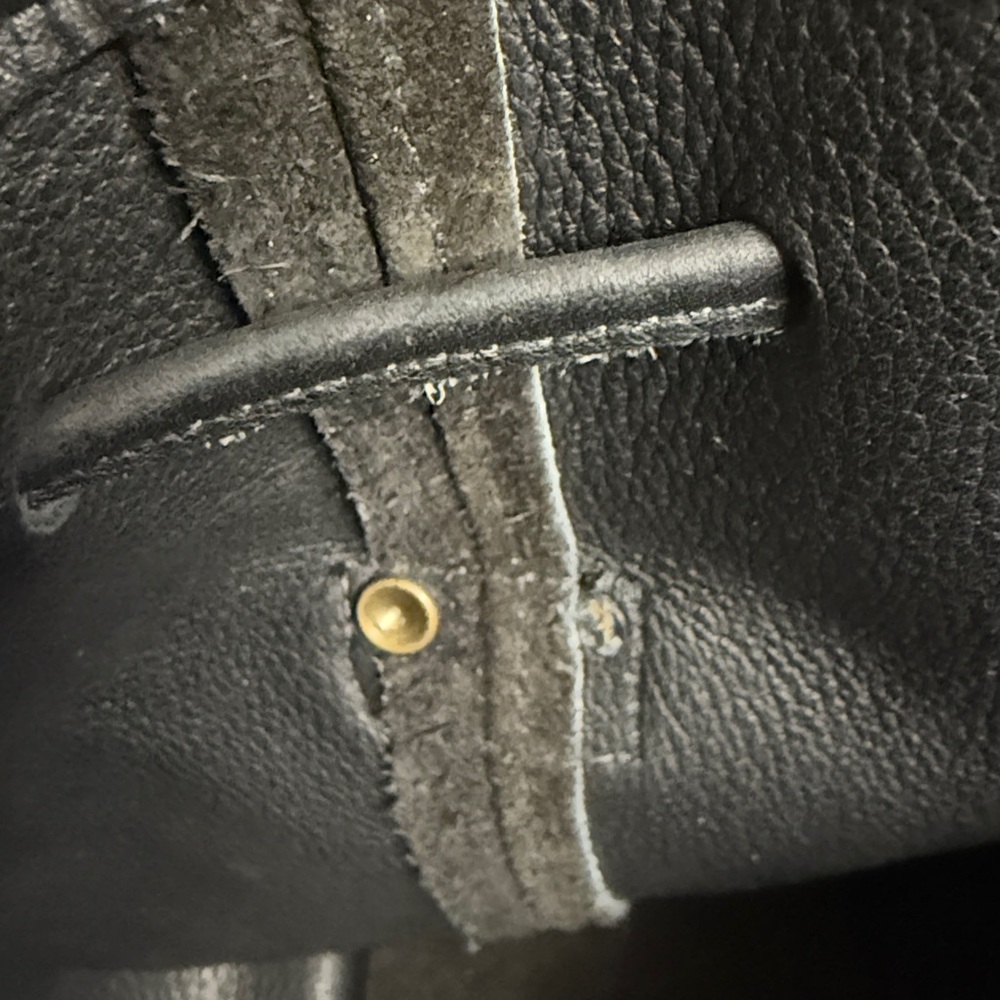 VINTAGE COACH SUEDE BERKELEY DRAWSTRING 9012 black w/ brass (like Lula’s legacy) - Picture 15 of 15